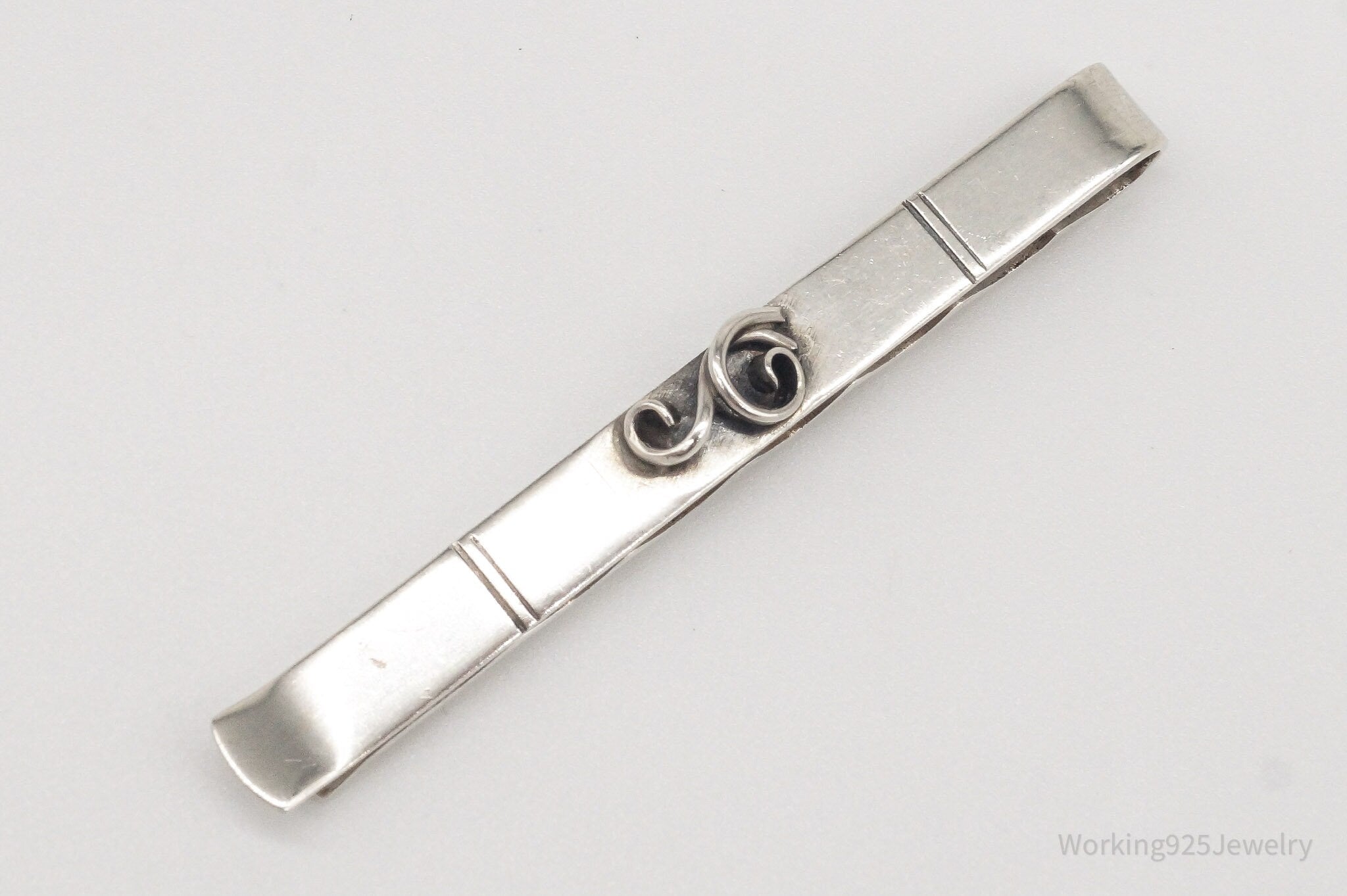 RARE Vintage Danish Modernist Willy H. Jacob Kromar 830S Silver Clip