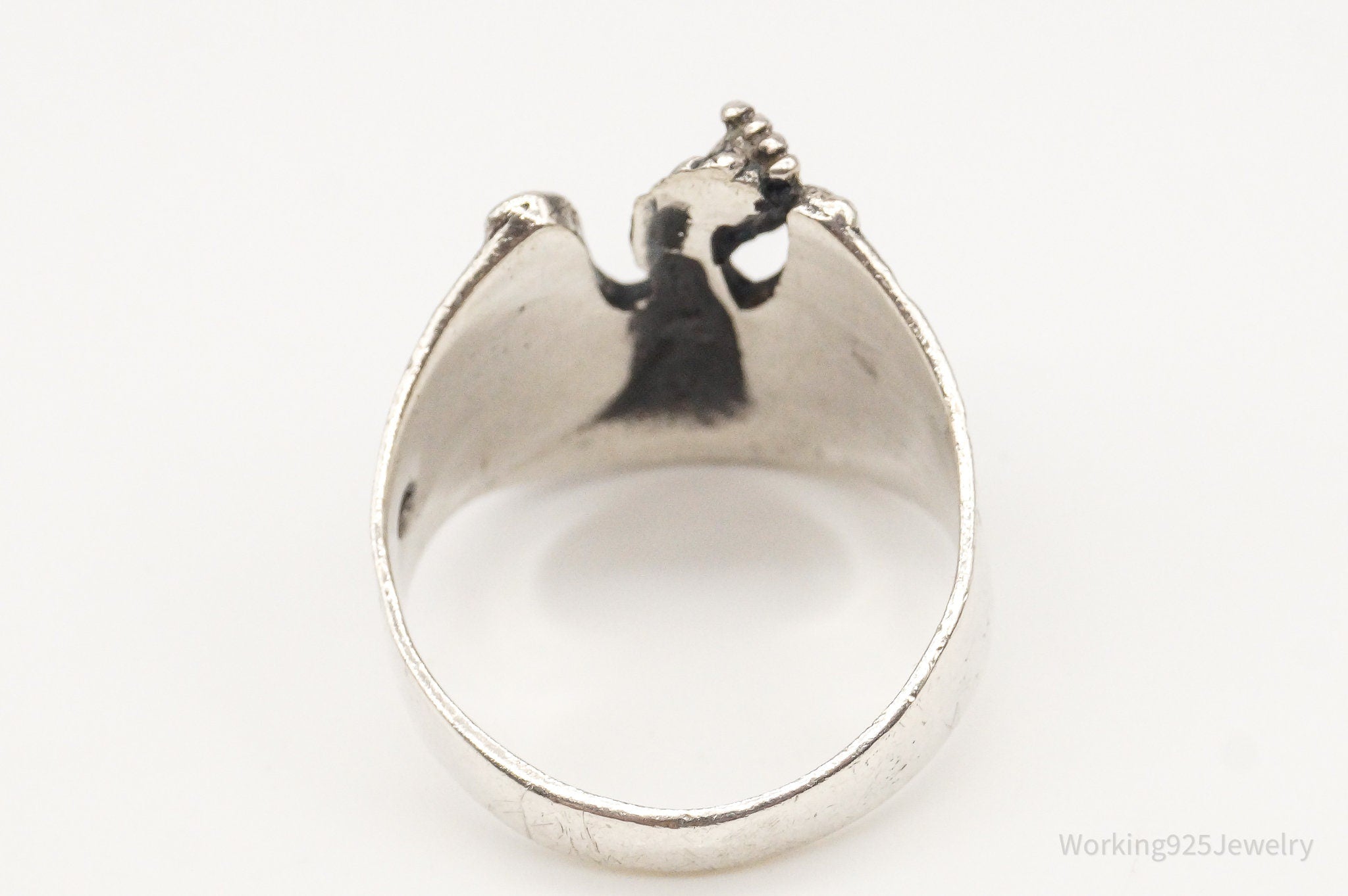 Vintage Dragon Sterling Silver Ring - Size 8.75