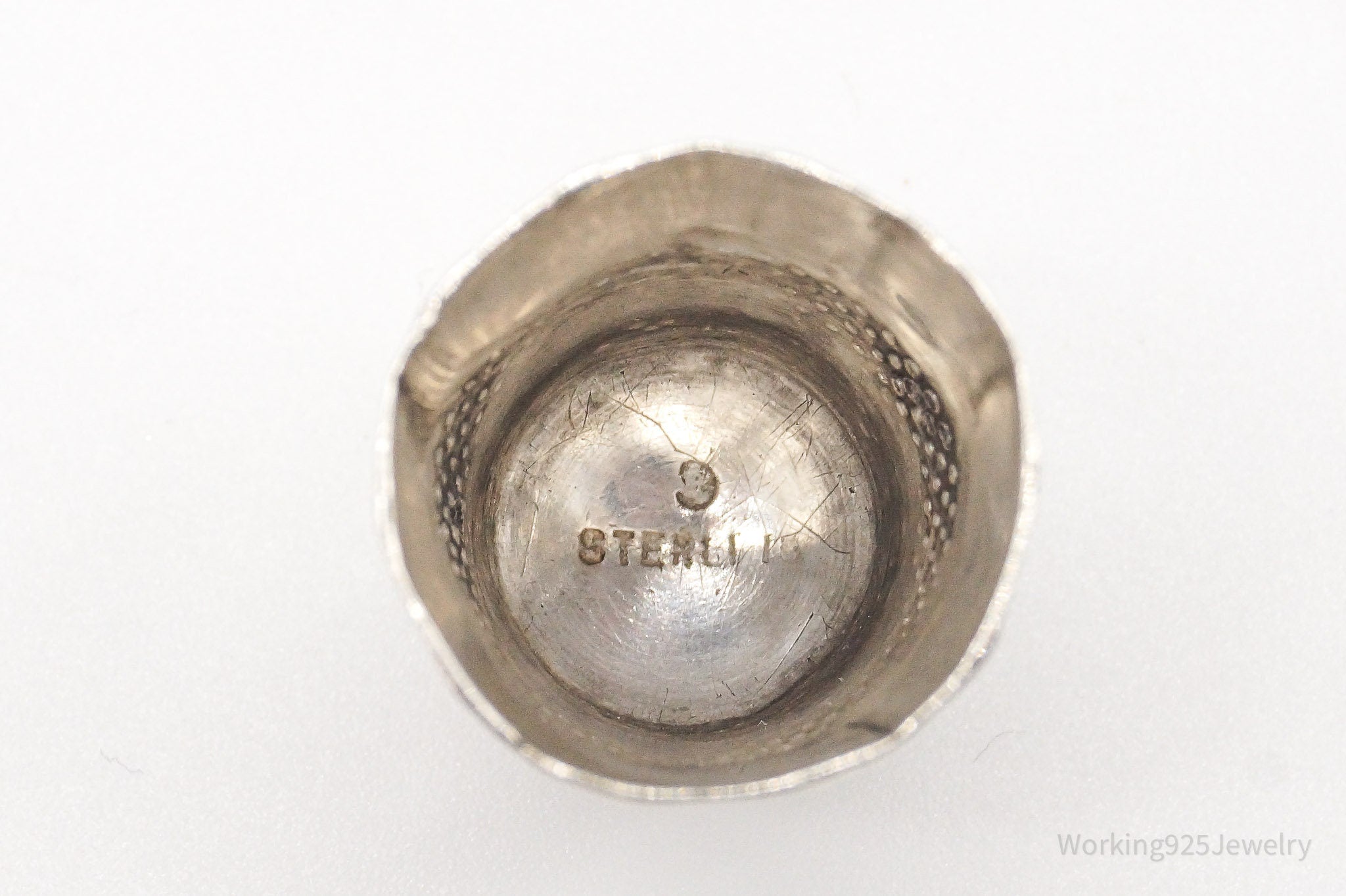 Victorian Antique Sterling Silver Thimble