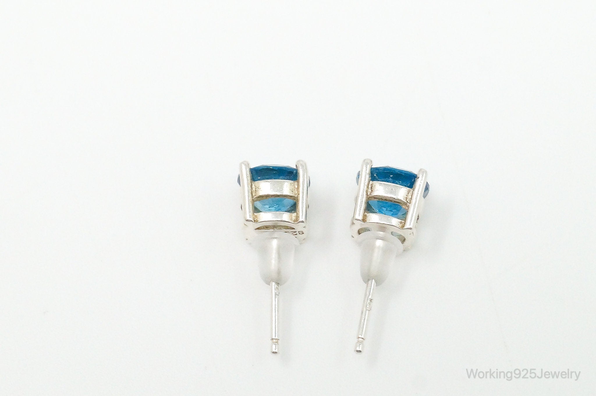 Blue Topaz Sterling Silver Earrings