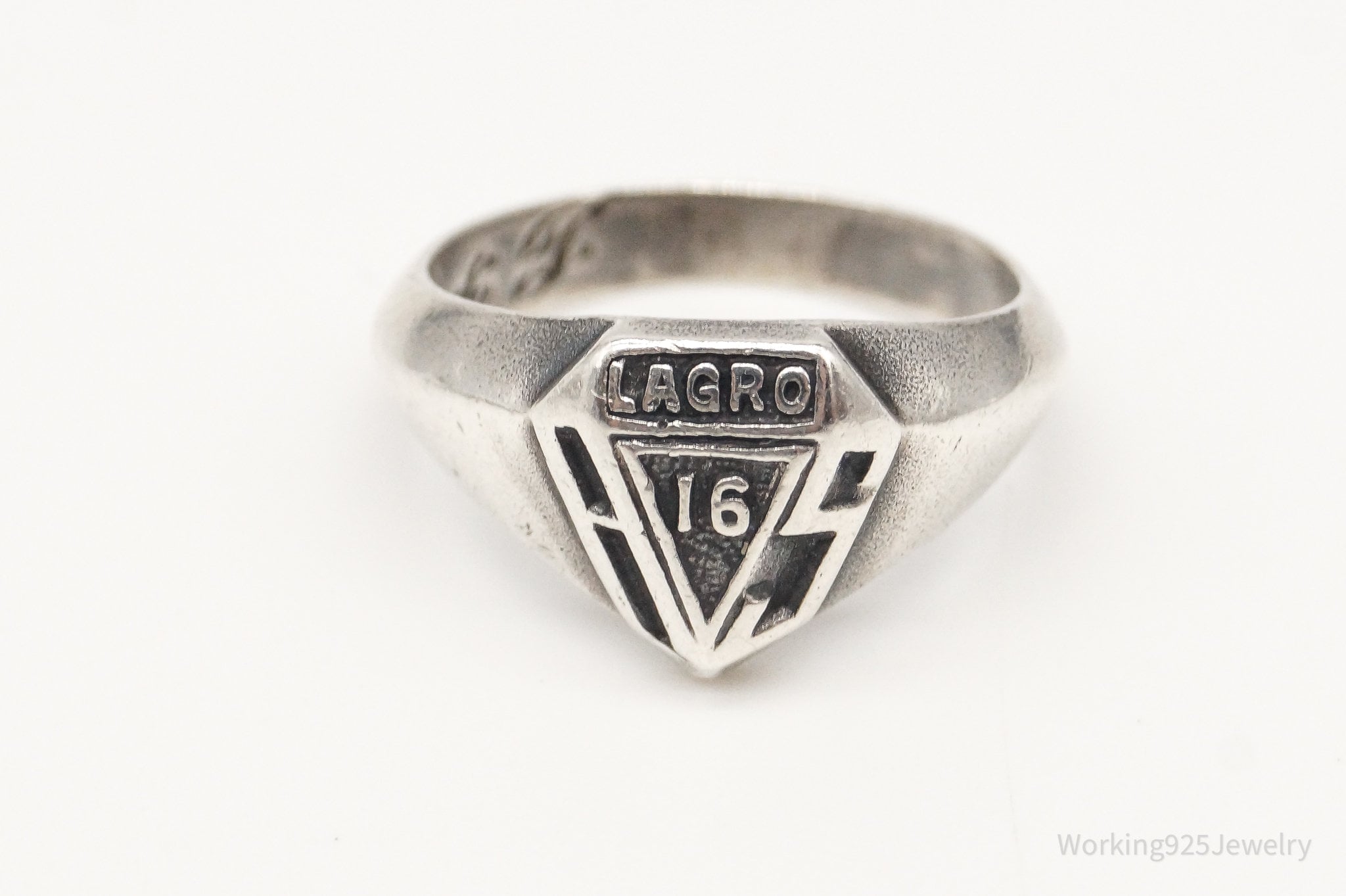 RARE Antique Largo High School 1916 Class Sterling Silver Ring - Size 4.25