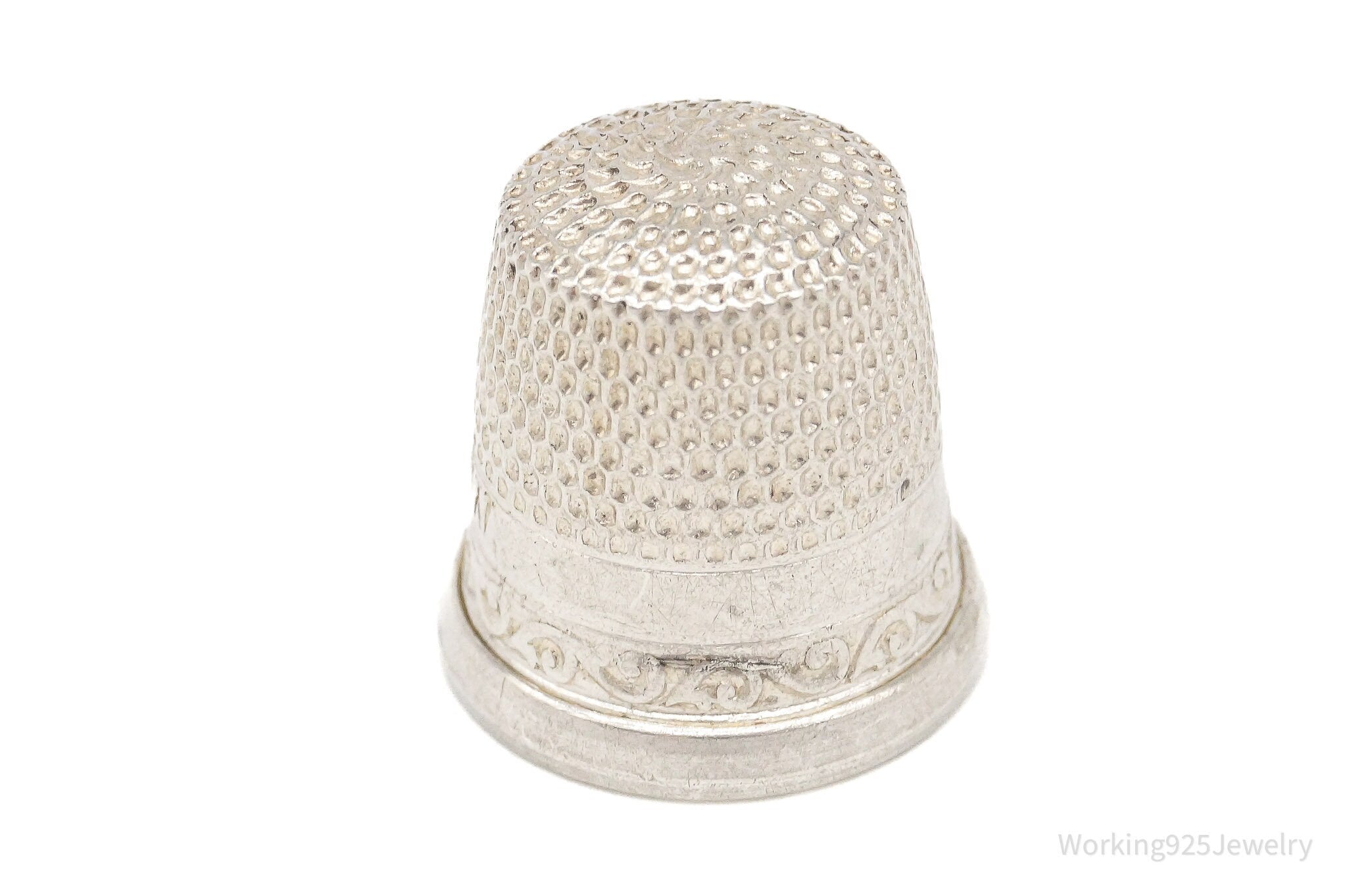 Victorian Antique Sterling Silver Thimble