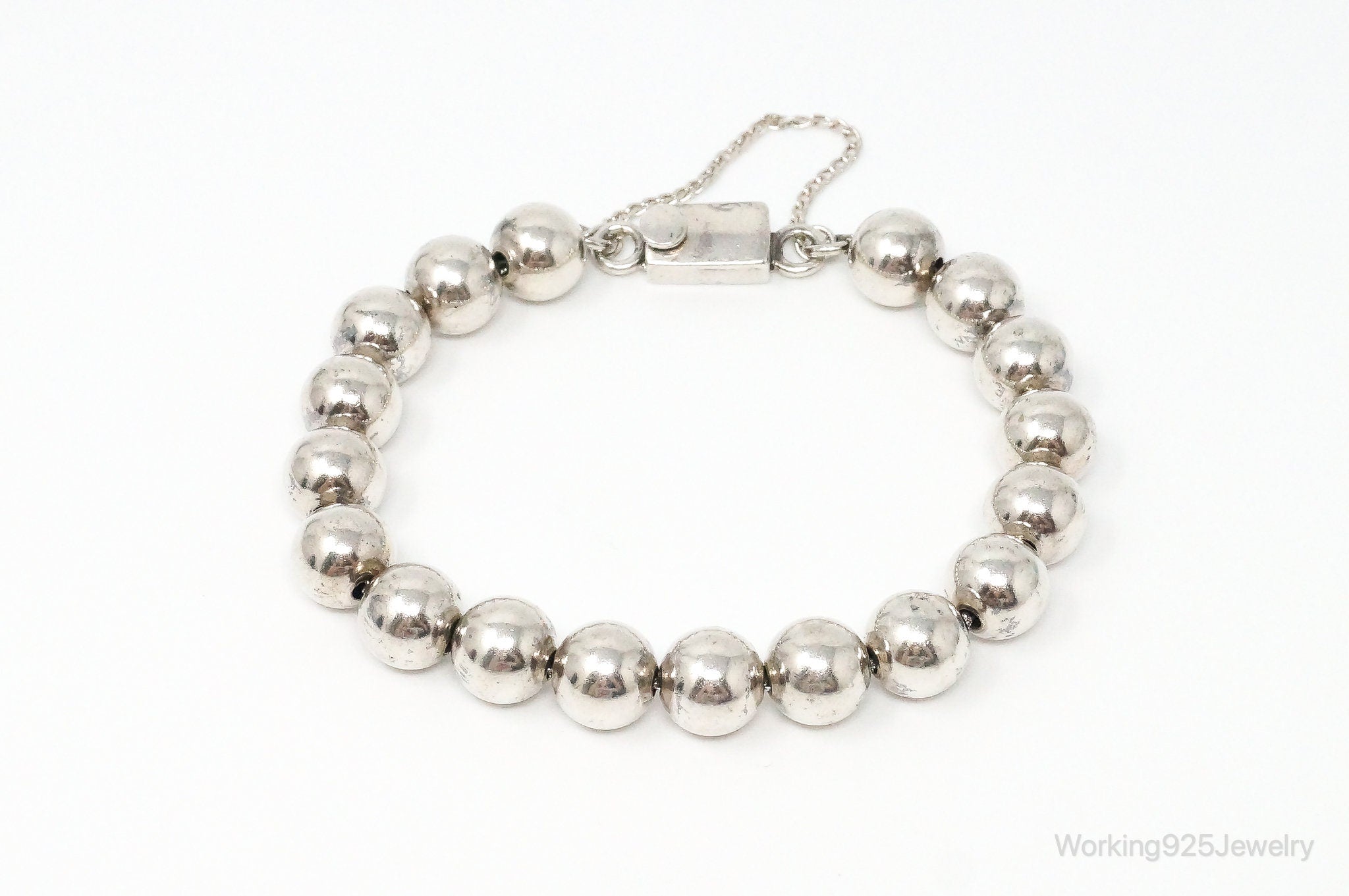 Designer Silpada Beaded Sterling Silver Bracelet