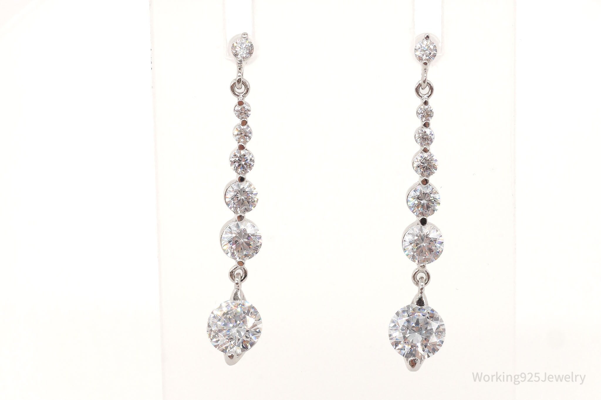 Designer PAJ Cubic Zirconia Sterling Silver Earrings