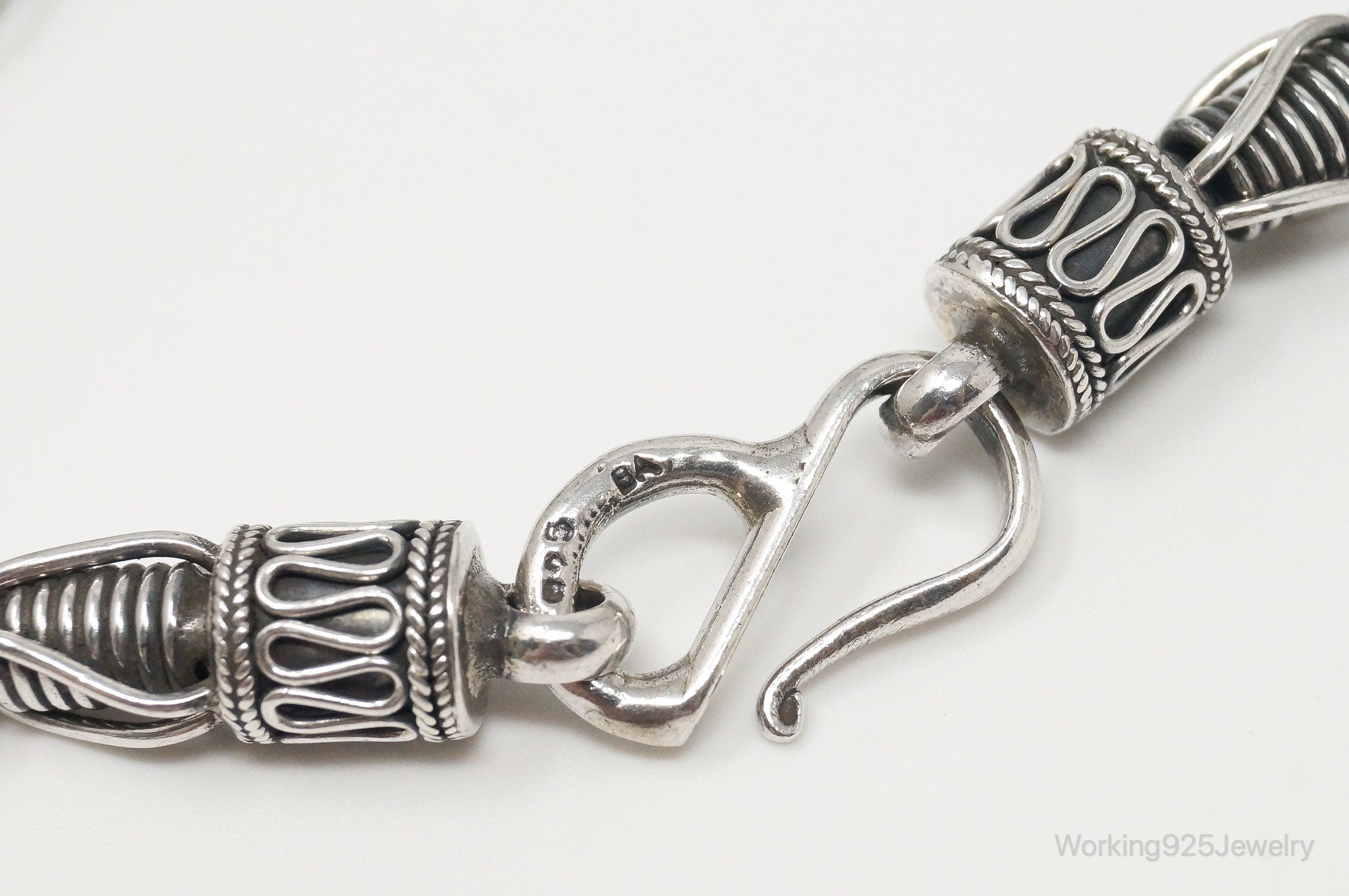 Designer BA Suarti Link Sterling Silver Chain Necklace
